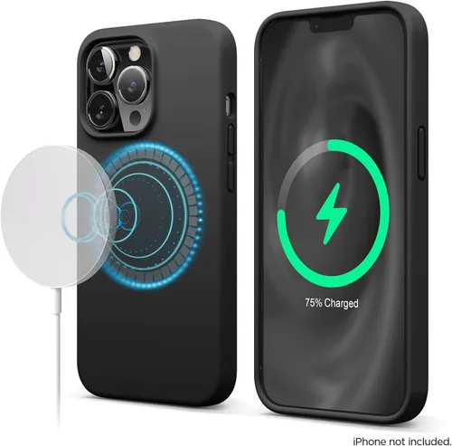 Miniatura 8 de elago Funda magnética compatible con MagSafe y iPhone 13 Pro de 6.1 pulgadas, imanes integrados, silicona líquida, funda protectora, compatible