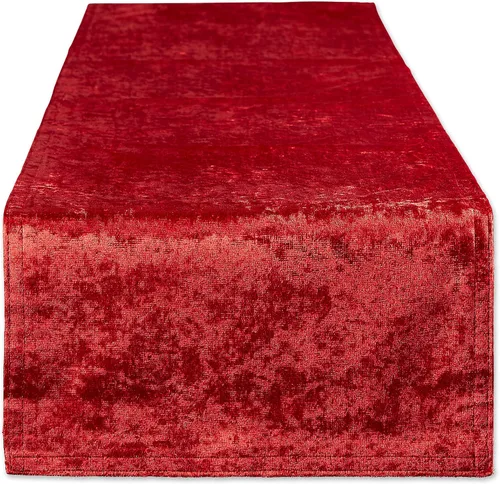 Miniatura 15 de DII Velvet Collection de mesa, camino de mesa, 14x72 pulgadas, negro