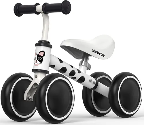 Miniatura 15 de allobebe Bicicleta de equilibrio para bebé, lindas bicicletas para niños de 12 a 36 meses, regalos para niñas de 1 año, bicicleta para entrenar al