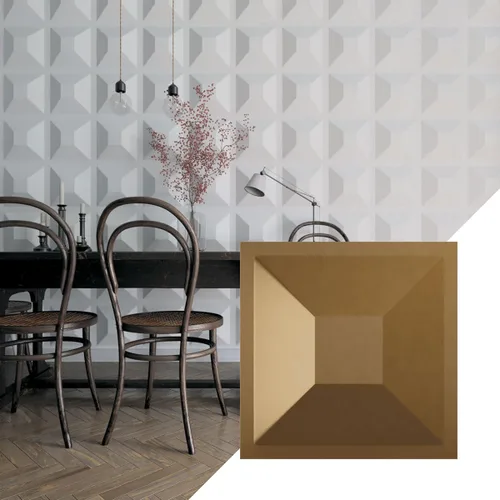 Miniatura 22 de Ekena Millwork 11 7/8 pulgadas de ancho x 11 7/8 pulgadas de alto, Diane EnduraWall Panel decorativo de pared 3D, rosa champán