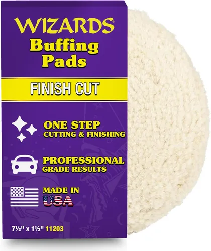 Miniatura 11 de Wizards 11204 Almohadilla de pulido de espuma amarilla – Almohadilla de pulido para búfer orbital – Corrección de pintura automática – Accesorio DA