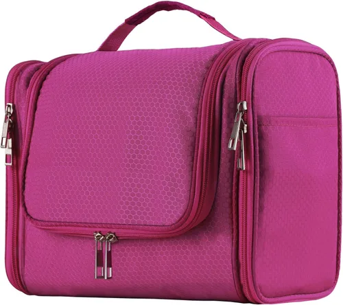 Miniatura 10 de Buruis - Neceser grande para hombres y mujeres, bolsa de viaje colgante para maquillaje, cosméticos, afeitado, artículos de tocador, kit Dopp