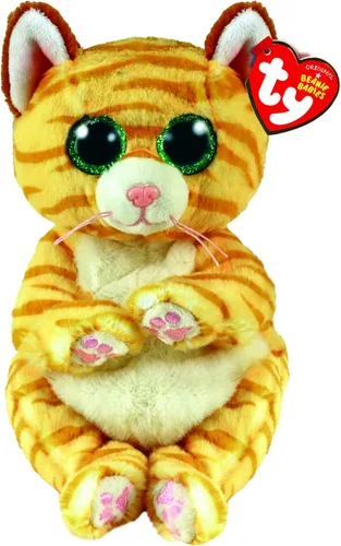 TY Toys Beanie Baby Stripey Cat Mango - 15 CM, Marrón (2009304)