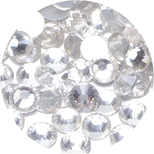 Miniatura 5 de NCB 288 diamantes de imitación de cristal redondos para arte de uñas, con parte trasera plana, para hacer accesorios de bricolaje, zapatos, ropa