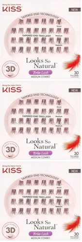 Miniatura 13 de KISS Looks So Natural - Paquete múltiple de pestañas postizas, ligeras y cómodas, tecnología de extremo cónico, reutilizables, libres de crueldad