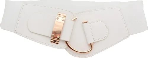 Miniatura 129 de TFJ - Cinturón ancho de moda para mujer, cintura alta, hebilla de gancho de metal dorado, talla XS, S, M, L, XL