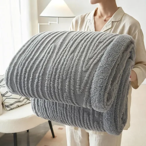 Miniatura 8 de PU MEI Manta Sherpa para sofá de 60 x 80 pulgadas, manta de forro polar mullida, suave y acogedora para cama, manta gruesa y cálida para todas