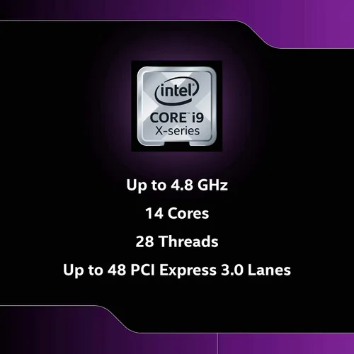 Miniatura 3 de Intel Core i9-10940X 3.3Ghz 14 Core LGA-2066 Procesador SRGSH
