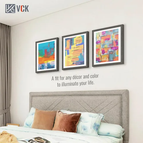 Miniatura 182 de VCK Marcos para póster de madera maciza de 22.375 x 34 pulgadas, marco de fotos A1 negro con montaje en pared, paquete de 3