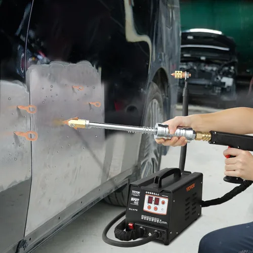 Miniatura 11 de VEVOR - Extractor de abolladuras para soldador por puntos de 110 V, kit de reparación de abolladuras de 3000 W, 7 modelos de máquina de soldadura
