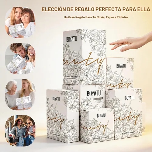 Miniatura 6 de BOYATU Bolsa organizadora de maquillaje de viaje, bolsa de cosméticos: Juego de 3 bolsas de maquillaje para mujeres con asa - Bolsas de aseo