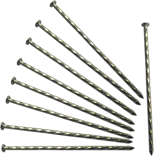 Estacas de camping para tienda, paquete de 9 estacas de 8 pulgadas galvanizado de metal antioxidante, apiles/anclajes de paisaje en espiral de