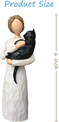 Miniatura 4 de FRUMOASA Regalos conmemorativos para gatos, regalo de condolencia de pérdida de gato para mamá gata, regalos de duelo de gato negro, regalos