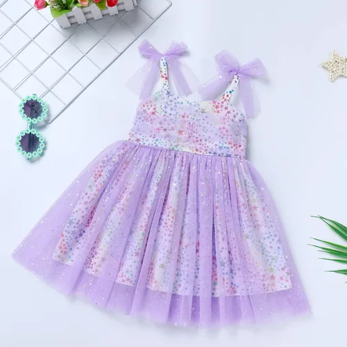 Miniatura 124 de IMEKIS Vestido de princesa de cumpleaños para niña pequeña, confeti brillante, bohemio, arco iris, pastel, sesión de fotos, traje para 1-6T