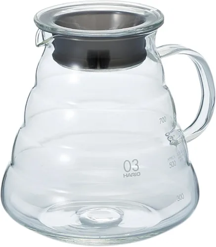 Miniatura 8 de Hario V60 "Clear" Jarra de vidrio para servir, 600 ml