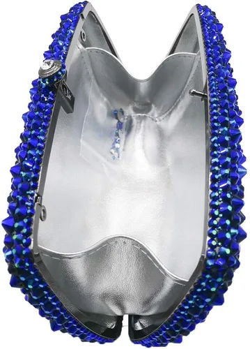 Miniatura 6 de Boutique De FGG Bolsos de noche para mujer, bolsos de boda de cristal con picos