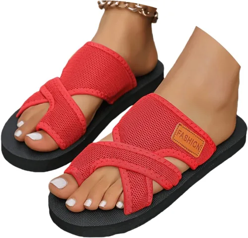 Miniatura 3 de Sandalias ortopédicas para mujer con soporte de arco elegantes y ortopédicas para pies planos, cómodas pantuflas para caminar 2026 Khaki