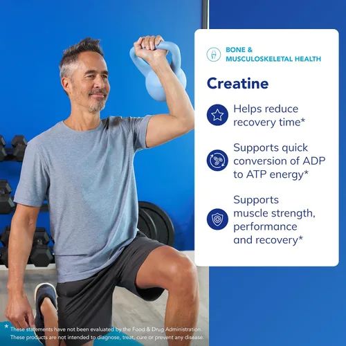 Miniatura 3 de Pure Encapsulations Creatina - Suplemento de creatina - Fuerza muscular, rendimiento y recuperación - Polvo de recuperación pre-entrenamiento - Sin