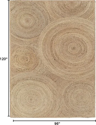 Miniatura 2 de Collection - Alfombra de pasillo de yute natural de 3 x 10 pies, para corredor de cocina, pasillo, interior, beige hueso, NR-04-3x10 pies Beige