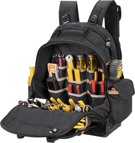 Miniatura 2 de CLC Work Gear PB1133 Mochila de herramientas de 38 bolsillos con base moldeada, negro/azul