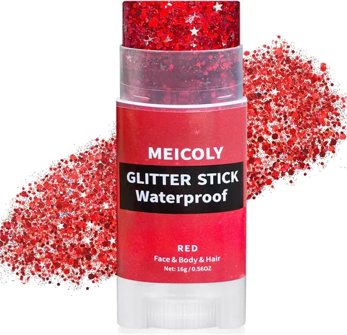 Miniatura 12 de MEICOLY Barra de purpurina corporal de Mardi Gras, barra de purpurina para el cabello para mujeres y niños, accesorios de atuendo de Mardi Gras
