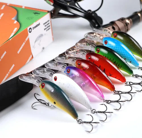 Miniatura 2 de EXAURAFELIS Señuelos de buceo para equipo de pesca, señuelo de pesca para agua salada, cebos de agua dulce, cebos de natación para lubina, trucha
