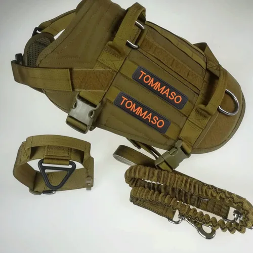 Miniatura 6 de Parches personalizados con nombre, 2 insignias tácticas bordadas militares, parche personalizado para arnés de perro para chaquetas, mochilas