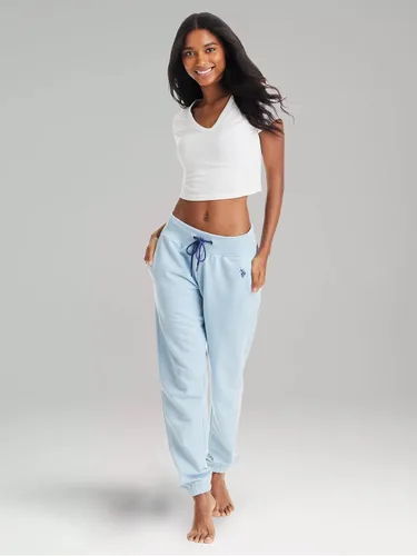 Miniatura 5 de U.S. Polo Assn. Essentials - Pantalones deportivos para mujer, pantalones deportivos de tela de toalla - Ropa de descanso para mujer