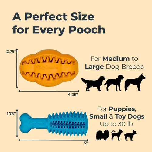 Miniatura 4 de Oxyfresh Juguete dental para masticar para perros, el mejor juguete de limpieza de dientes de perro, un simple juguete de mordida y cepillo que