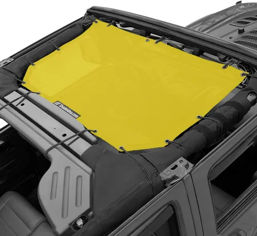 Miniatura 22 de Shadeidea JK - Parasol superior compatible con Jeep Wrangler JKU, cubierta de techo de malla suave (2007-2018) - Bloqueador de ruido de viento UV