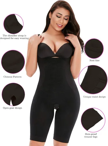 Miniatura 2 de Fajas de control de la barriga para mujeres entrenadores de cintura sin costuras fajas Body Shaper cuerpo completo