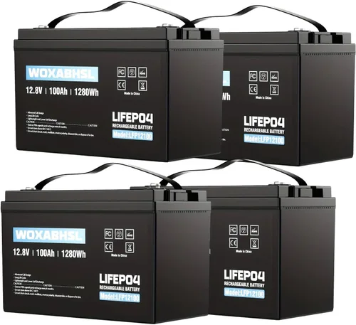 Batería de litio Lifepo4 de 12 V 100 AH recargable Lifepo4 hasta 15000 ciclos profundos, buit in 100A BMS perfecta para motores de arrastre,