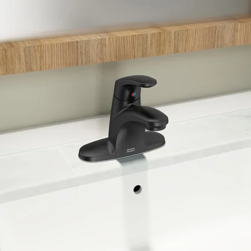 Miniatura 2 de American Standard 7075104.243 Colony PRO - Grifo de baño con una sola manija, un solo agujero, menos drenaje, 1.2 GPM, negro mate