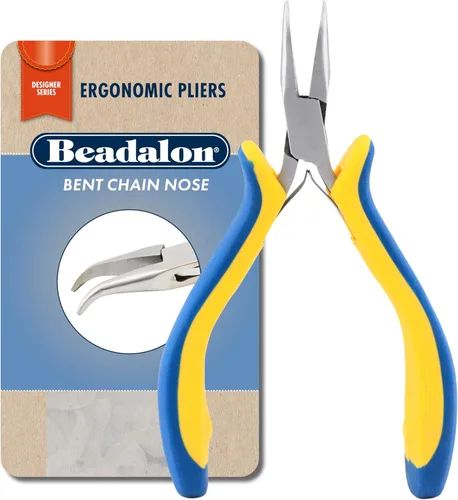 Miniatura 6 de Beadalon Ergo Alicates de punta redonda – Alicates de punta redonda para fabricación de joyas y bucles de alambre, 5.25 pulgadas