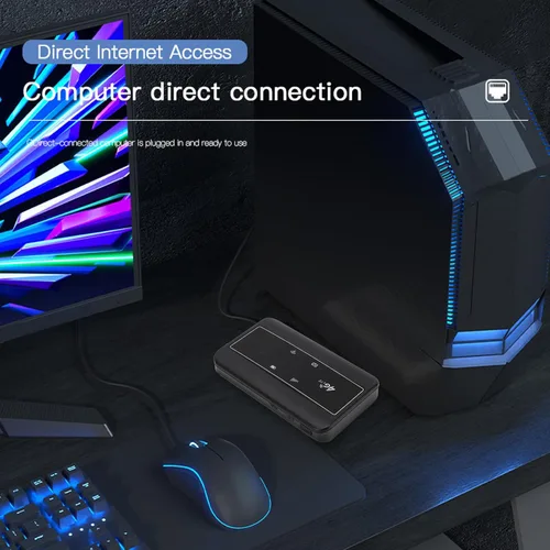 Miniatura 6 de Bewinner Enrutador WiFi móvil 4G, punto de acceso WiFi móvil de 300 Mbps con ranura para tarjeta SIM, enrutador de viaje portátil compatible con 10