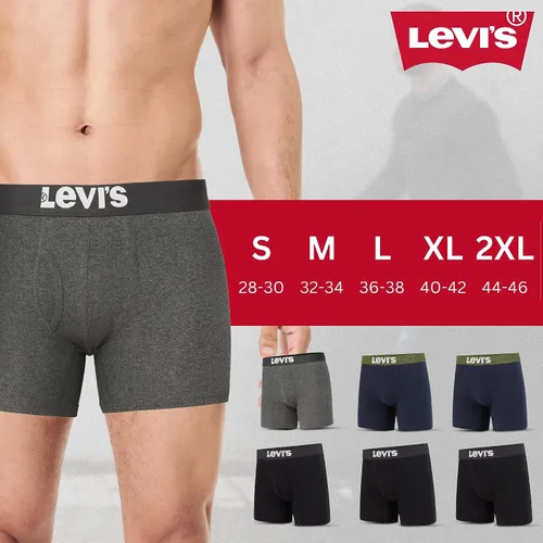 Miniatura 6 de Levi's Ropa interior para hombre, paquete de 7 calzoncillos tipo bóxer para hombre de algodón elástico