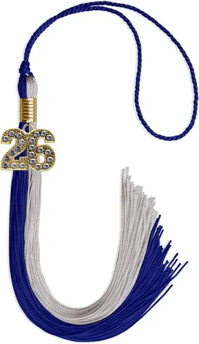 Miniatura 198 de Endea Graduation Borla de doble color con dije dorado (negro/oro brillante, 2022)