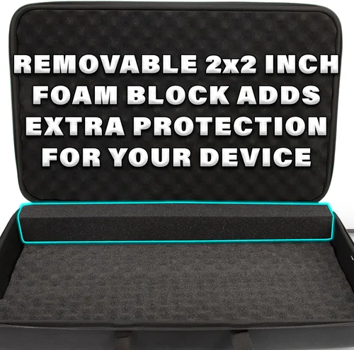 Miniatura 4 de CASEMATIX Funda de viaje para controlador de DJ compatible con Hercules Inpulse 500 - Funda rígida para mezclador de DJ con correa