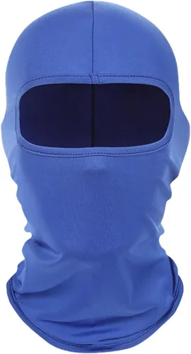 Miniatura 14 de Kewucn Pasamontañas de esquí de cara completa, protección contra los rayos UV y el viento, máscara facial para clima caluroso de verano, Negro