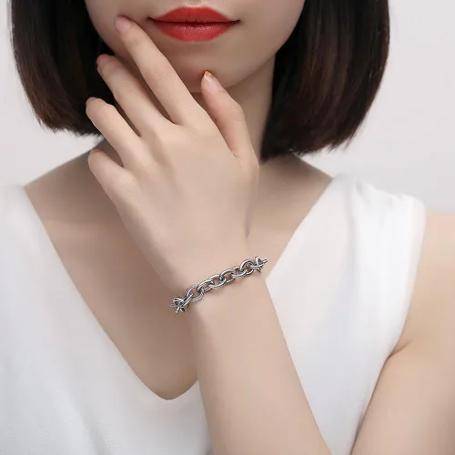 Miniatura 5 de Pulseras médicas ajustables de 7.5"-9" para mujereshombres pulseras médicas intercambiables de acero inoxidable