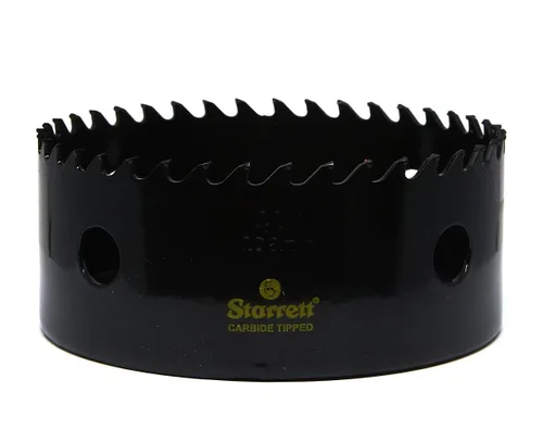 Miniatura 17 de Starrett Sierra perforadora con punta de carburo con acabado de superficie de alta calidad, ideal para madera, PVC y fibra de vidrio, 3 dientes por