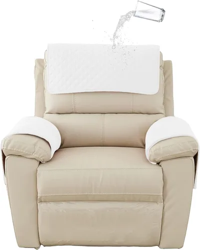 Miniatura 9 de XMAYODS Funda impermeable para sillón con reposabrazos, fundas antideslizantes para sofá y reposacabezas, fundas para respaldo, fundas para sillón