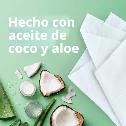 Miniatura 5 de Kleenex Loción de pañuelos faciales con aceite de coco, 8 cajas de cubos, 80 pañuelos por caja, 3 capas