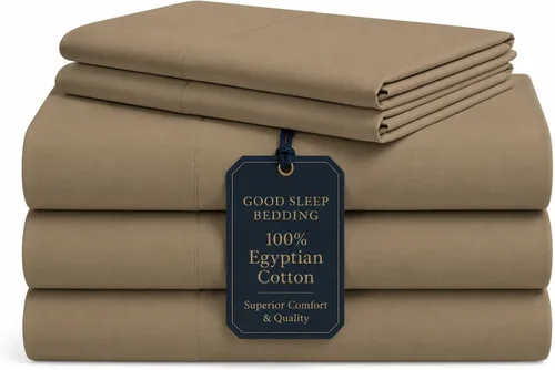 Miniatura 30 de Good Sleep Bedding Juego de sábanas divididas tamaño King para cama ajustable, sábanas de lujo, algodón egipcio, juego de sábanas de 5 piezas