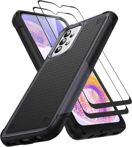 Miniatura 136 de Jeylly Compatible con Samsung Galaxy A22 5G Funda, Funda Samsung A22 5G con 2pcs protectores de pantalla de vidrio templado