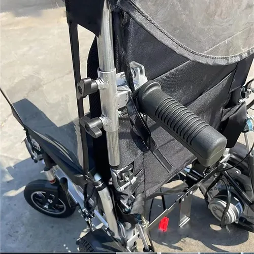 Miniatura 4 de Toldo para silla de ruedas eléctrica, toldo ajustable para silla de ruedas, cubierta de lluvia, gasa lateral, transpirable, resistente a los rayos