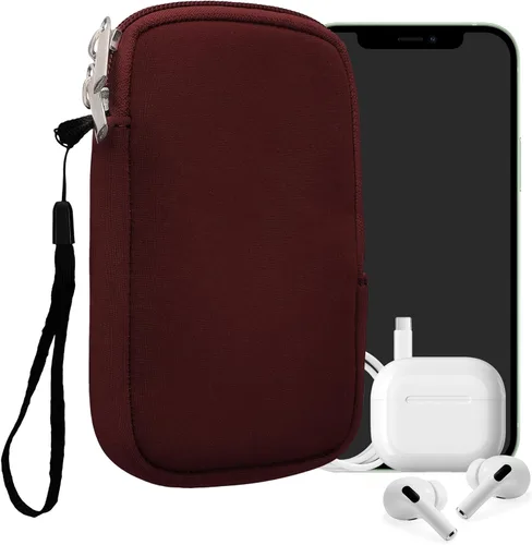 Miniatura 58 de kwmobile Funda universal para teléfono tamaño XS - 3,5/4 pulgadas - Funda de neopreno para teléfono inteligente con cremallera - Funda impermeable