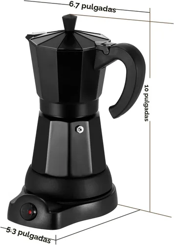 Miniatura 7 de SHANGSKY Cafetera Eléctrica Olla de Moka de 6 Tazas, Cafetera de Espresso Eléctrica Cafeteras Eléctricas Cafetera Italiana de Espresso Portátil