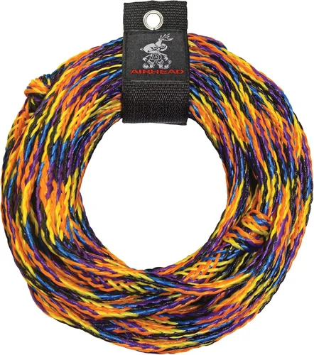 Miniatura 9 de Airhead 1-6 Person Tow Rope for Towable Tubes, Heavy Duty Boat Towline for Tubing, UV Resistant 16 Strand Polypropylene with Rope Keeper, up to