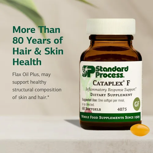 Miniatura 3 de Standard Process Cataplex F - Suplemento alimenticio integral, metabolismo, salud de la piel y salud del cabello con vitamina B6, aceite de linaza